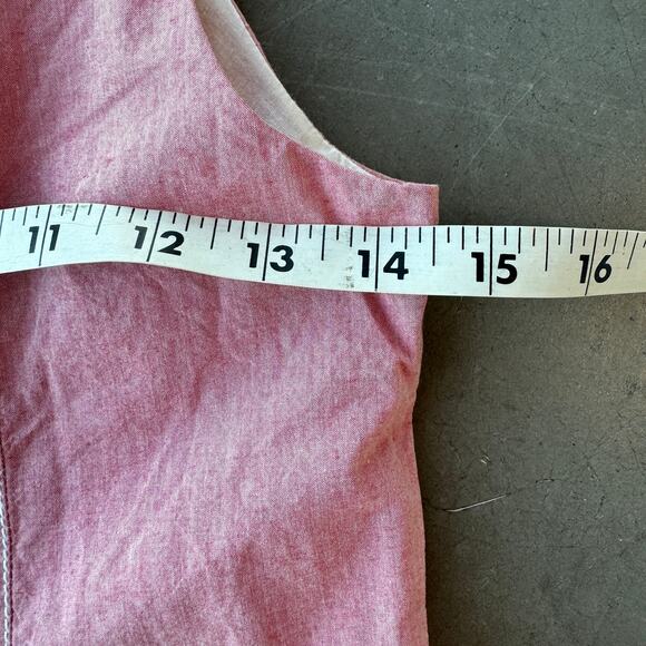 Anthropologie Maeve Pale Red Plaid Gingham Tie Back Dress Size 2 MSRP $168 NWT - Picture 4 of 6